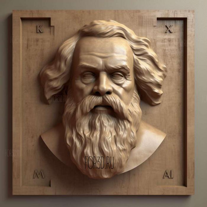 karl marx 2 stl model for CNC